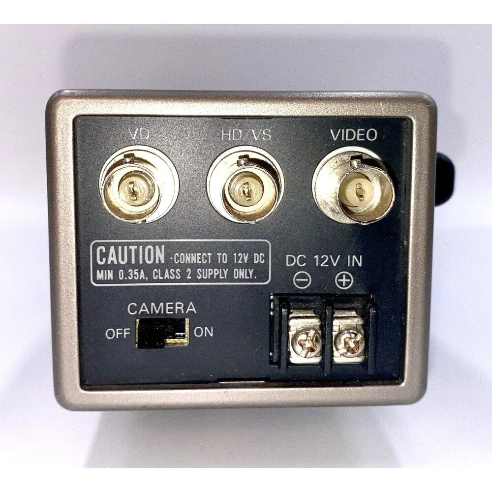PANASONIC CCTV CAMERA WV-CD22, TV LENS 50MM 1:1.8,WORKING